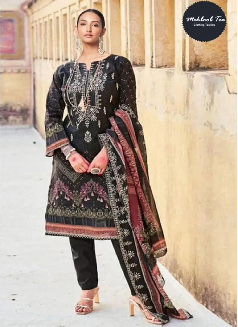 Bin Saheed Lawn Collection Vol 21 By Mehboob Embroidery Lawn Pakistani Suit Wholesale Price In Surat  Catalog