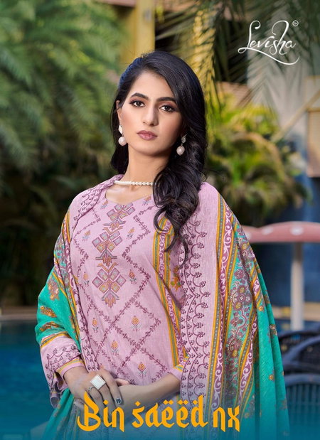 Binsaeed Nx By Levisha Embroidery Cambric Cotton Dress Material Wholesale Price In Surat