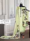 BIPSON 219 COLOURS Designer Festive Wear Cotton Glace Print Embroidery Work Top And Pure Bamber Chiffon Print Dupatta Dress Material Collection