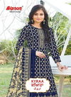 Bipson Kyraa Blue Cotton Slub Latest Fancy Regular Wear Dress Material Collection 