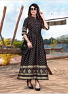 Black Festive Wear Designer Long Gown Rang vol 3 Reyon Foil Print Collection 