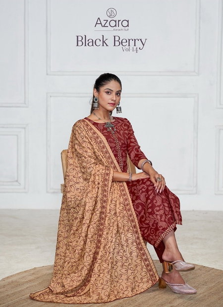 Black Berry Vol 14 By Radhika Azara Printed Cotton Dress Material Wholesale Shop In Surat
