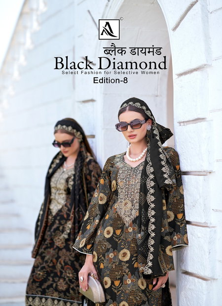Black Diamond 8 By Alok Suit Rayon Printed Dress Material Wholesale Price In Surat
