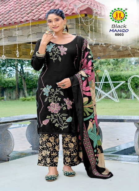 Black Mango Vol 5 By Jt Rayon Printed Dress Material Wholesalers In Surat