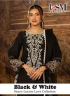 Black & White Vol 1 By Lsm Lawn Cotton Wholesale Pakistani Dress Material In India