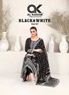 Black & White Vol 7 By Al Karam Cambrice Cotton Dress Material Orders In India