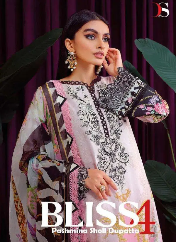 Bliss Vol 4 By Deepsy Suit Pasmina Embroidery Salwar Kameez Suppliers In India