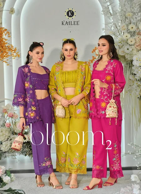 Bloom 2 By Kailee Viscose Organza Fancy Indo Western Exporters In India
