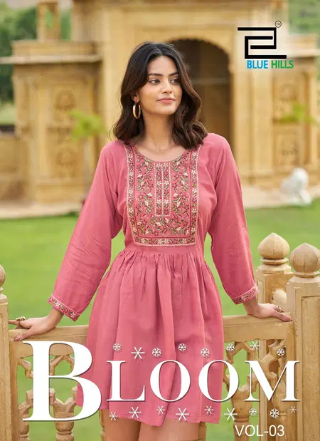 Bloom Vol 3 By Blue Hills Rayon Surat Short Kurtis Wholesale Market