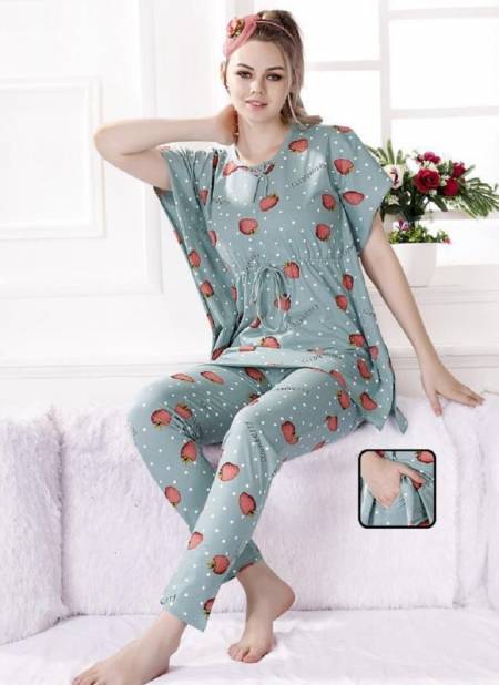 Buy TUFAB® Premium Light Weight Cotton Night Suit Set for Women Stylish  Nigh Suits for Women Nighty for Women Stylish Latest (Large, Small Flower  Baby Blue-6707) at Amazon.in