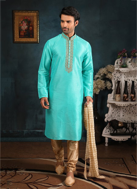 Banarasi Butti Kurta pajama in beige