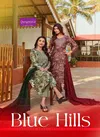 Blue Hills By Rangmaya Rayon Kurti With Bottom Dupatta Suppliers In India