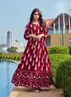 Blue Hills Chhorii Latest Heavy Festive Wear Rayon Printed Anarkali Long Kurti Collection