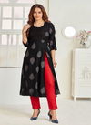 Blue Hills First Date 3 Latest Designers Party Wear Long Printed Kurtis Collection
