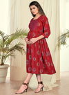 Blue Hills Good New 6 Designer Ethnic Wear Rayon Printed Long Kurtis Collection
