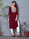 Blue Hills Good News 10 Designer Rayon Long Fancy Kurtis Collection
