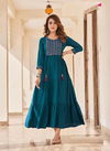 Blue Hills Jasmine 2 Latest Designer Fancy Party Wear Long Anarkali Kurti Collection