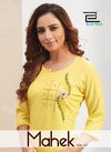 Blue Hills Mahek 1 Latest Fancy Ethnic Wear Embroidery Work Rayon Designer Kurtis Collection
