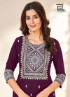 Blue Hills Peacock Rayon Printed Plus Size Kurti Catalog
