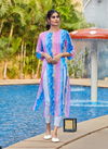 Blue Hills Slit Printed Regular Wear Georgette Designer Kurti Collection