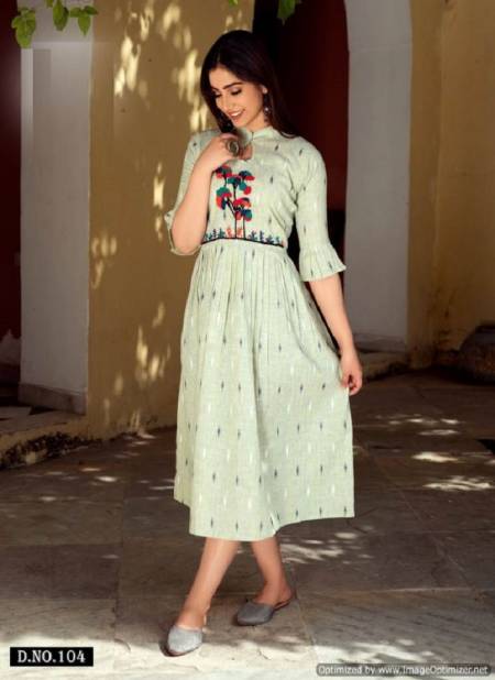 Blue & White Printed Rayon Sleeveless Kurti Set | Long kurti designs, Kurti  designs party wear, Designs for dresses