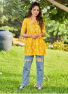 Blue Hills Titanic Fancy Regular Wear Rayon Printed Short Kurtis Collection