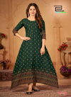 Blue Hills Walkway Vol 45 Rayon Printed Long Kurti Catalog
