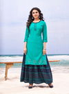 Bonie Kasturi 2 New Designer Rayon Printed Ethnic Wear Kurti With Skirt Collection