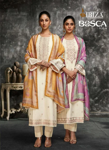 Bosca Vol 9 By Ibiza Lawn Cotton Surat Designer Salwar Suits Wholesale Market
