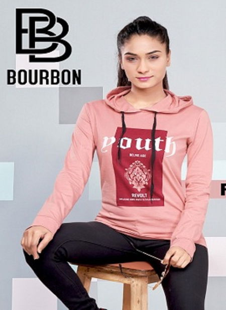 Bourbon 31 Latest Fancy Long Sleeve Hoodie Hosiery Western Ladies Top Collection
 Catalog