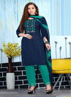 Bq Lurex 101 Rayon Printed Ethic Wear Kurti With Bottom And Dupatta Readymade Collection