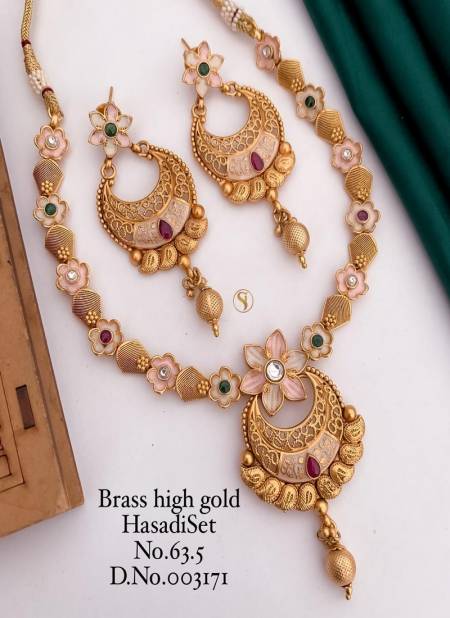 3 in 1 pattern with diamond new style gold plated necklace for women - –  Soni Fashion®