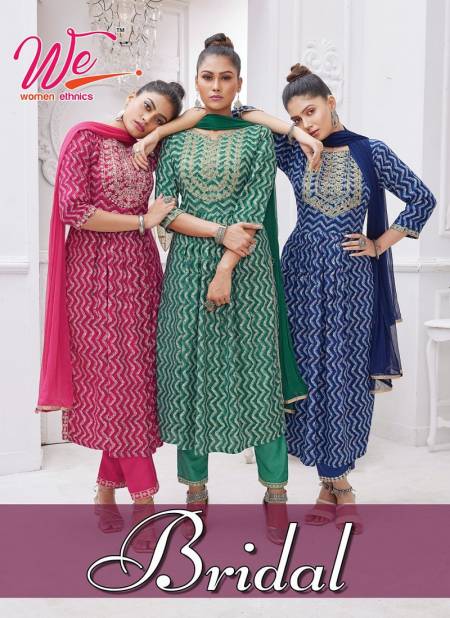 Bridal By We Naira Cut Printed Kurti With Bottom Dupatta Wholesale Market In Surat With Price Catalog
