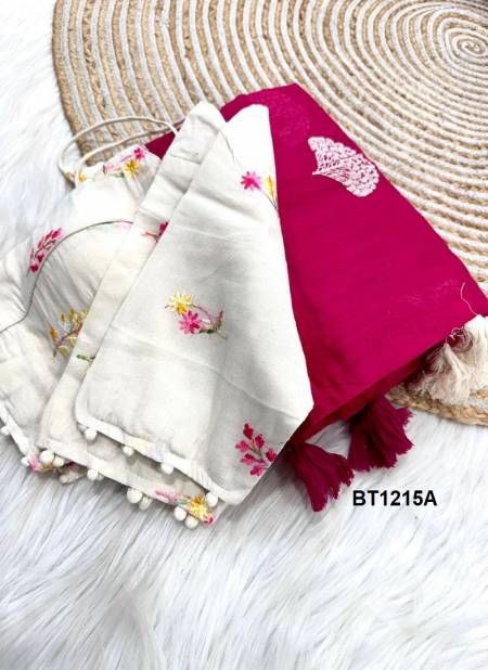 BT 1215 Colours Pure Chanderi Cotton Designer Saree Manufacturers