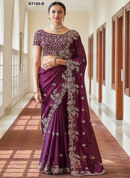 BT 180 Colours Heavy Kasturi Silk Georgette Designer Wholesalers Saree In India Catalog