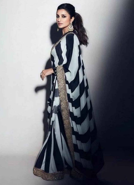 BT 255 Georgette Party Wear Sarees Wholesale Market In Surat