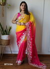 BT 3104 Designer Embroidery Fox Georgette Saree Orders In India