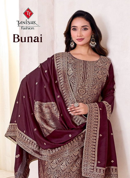 Bunai By Tanishk Visoce Maslin Designer Suits Wholesale Price In Surat
