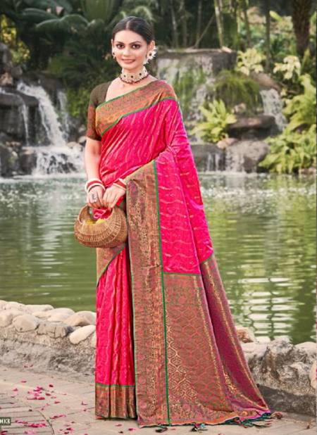 Bunawat Komilika  Wedding Wear Silk Banarasi Saree Catalog Catalog