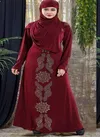 Burqa Peafowl 08 Satin Silk Fancy Wear Burqa Collection