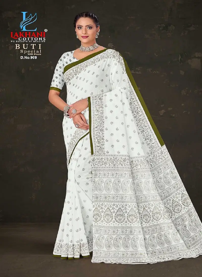 Buti Special Vol 09 By Lakhani Cotton Printed Sarees Wholesale Shop In Surat Catalog