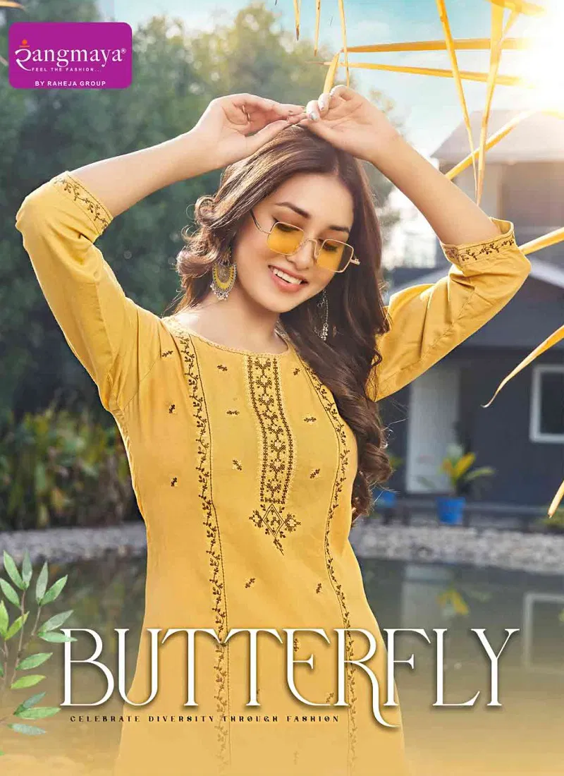 Butterfly By Rangmaya Rayon Tunic Ladies Top Suppliers In India Catalog