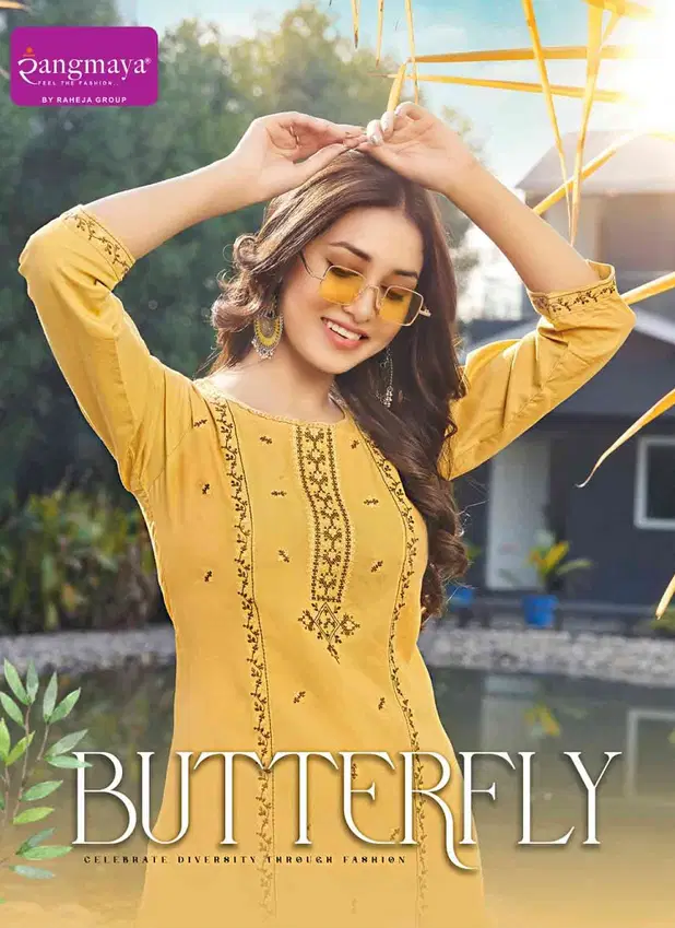 Butterfly By Rangmaya Rayon Tunic Ladies Top Suppliers In India