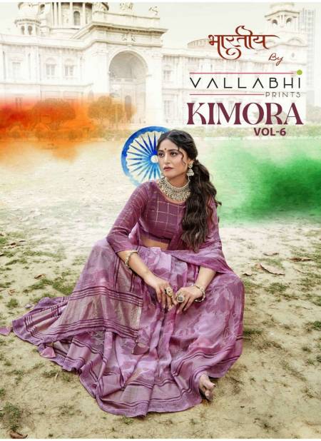 Kimora Vol 6 By Vallabhi Printed Designer Georgette Sarees Wholesale Price In Surat