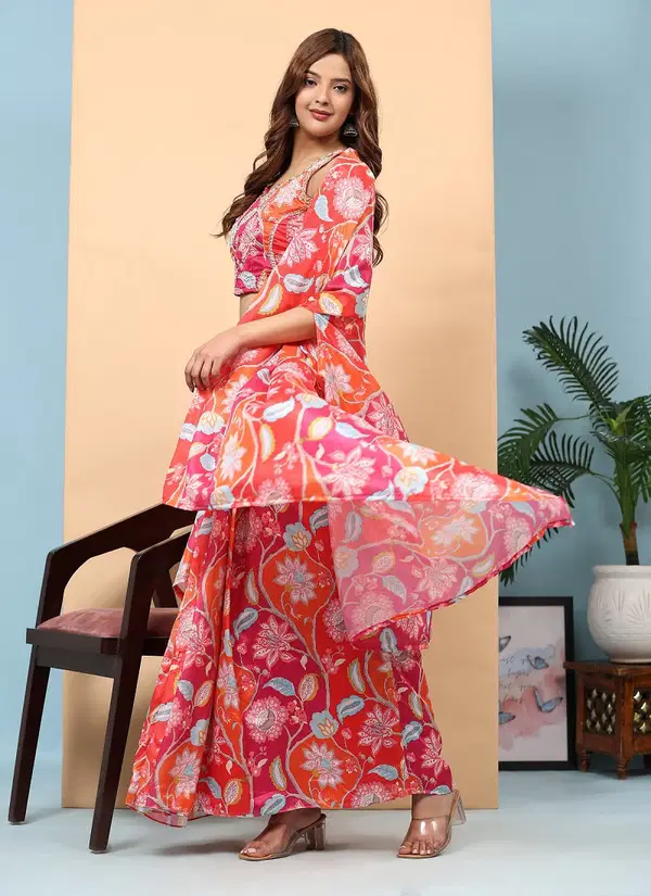 Amoha Trendz C333 Party Wear Readymade Indo Western Wholesale Price In Surat