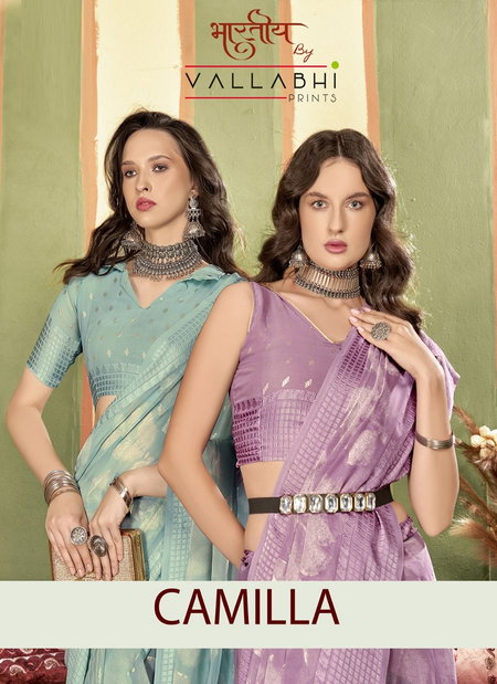 Camilla By Vallabhi Printed Georgette Sarees Wholesale Price In Surat