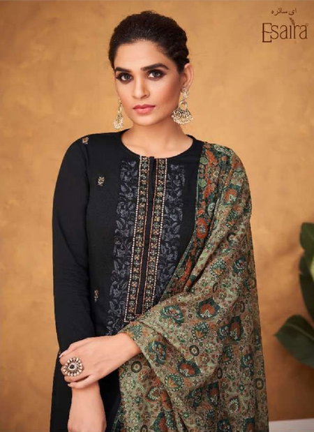 Carmel By Esaira Cotton Satin Printed Dress Material Wholesale Price In Surat