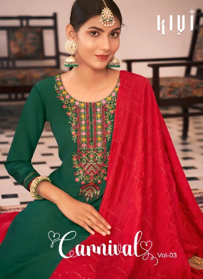 Carnival Vol 3 By Kalaroop Silk Gharara Readymade Suits Wholesale SHop In Surat Catalog