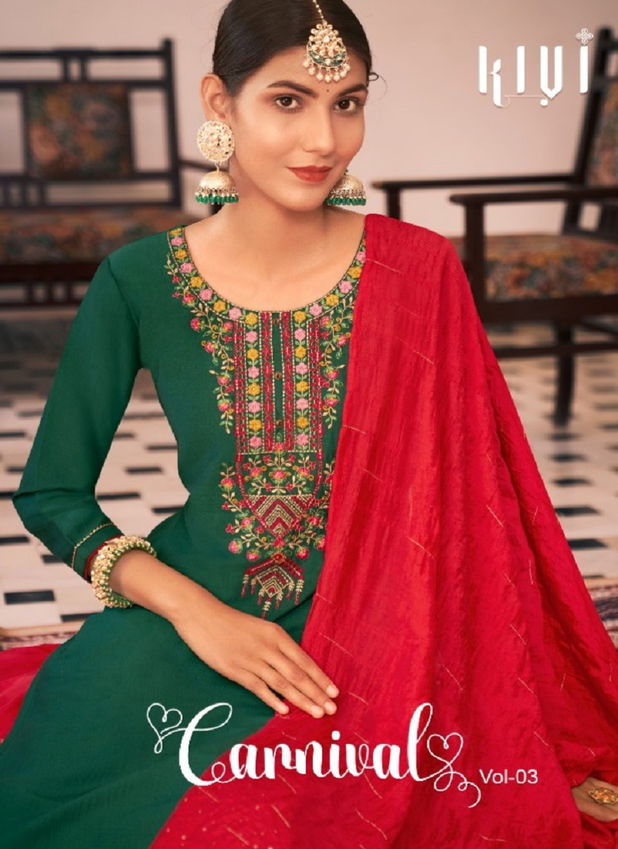 Carnival Vol 3 By Kalaroop Silk Gharara Readymade Suits Wholesale SHop In Surat