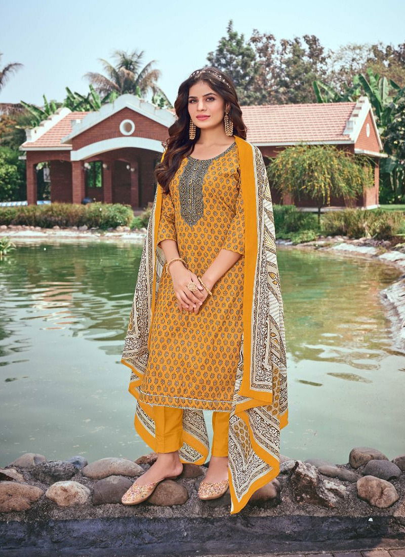 Chand Bibi By Shivang Printed Cotton Dress Material Catalog